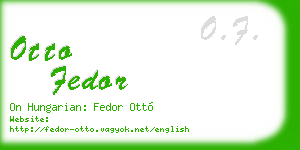 otto fedor business card